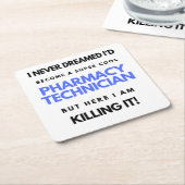 Ik had nooit gedacht dat ik een superkinderapothee kartonnen onderzetters (Schuin)