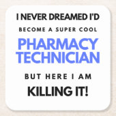 Ik had nooit gedacht dat ik een superkinderapothee kartonnen onderzetters (Voorkant)