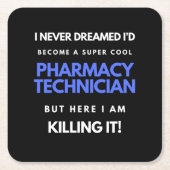 Ik had nooit gedacht dat ik een superkinderapothee kartonnen onderzetters (Voorkant)