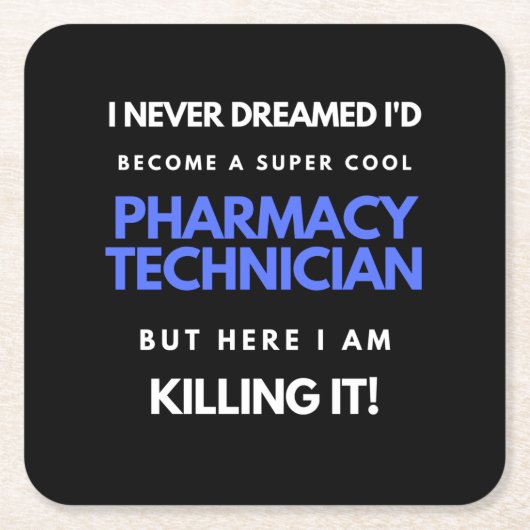 Ik had nooit gedacht dat ik een superkinderapothee kartonnen onderzetters (Voorkant)