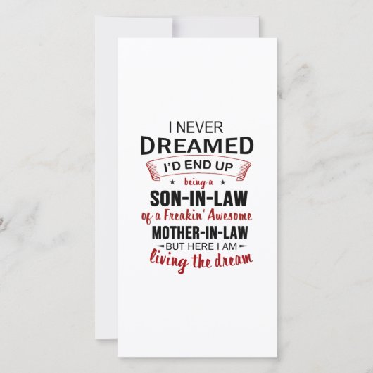 Ik had nooit gedacht dat ik uiteindelijk een schoo bedankkaart (Voorkant)