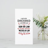 Ik had nooit gedacht dat ik uiteindelijk een schoo bedankkaart (Staand voorkant)