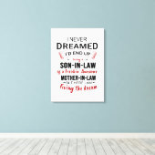 Ik had nooit gedacht dat ik uiteindelijk een schoo canvas afdruk (Insitu (Houten vloer))