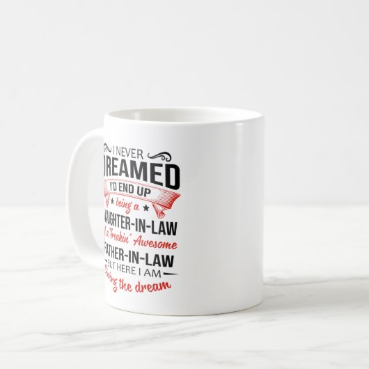 Ik had nooit gedacht dat ik uiteindelijk een schoo koffiemok (Voorkant links)