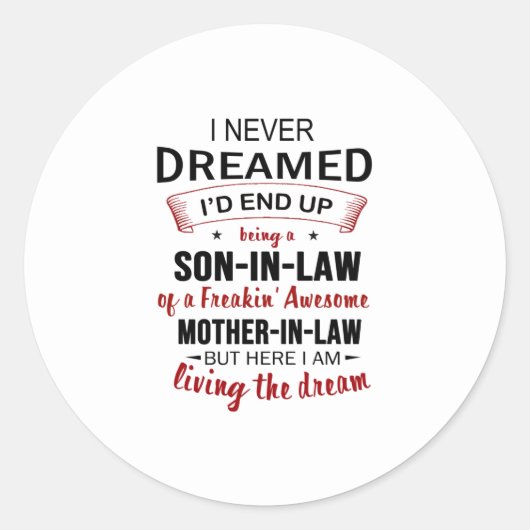 Ik had nooit gedacht dat ik uiteindelijk een schoo ronde sticker (Voorkant)