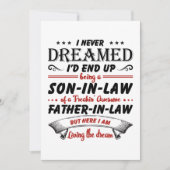 Ik had nooit gedacht dat ik uiteindelijk een schoo save the date (Voorkant)