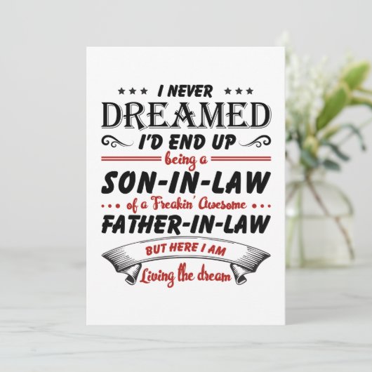 Ik had nooit gedacht dat ik uiteindelijk een schoo save the date (Staand voorkant)