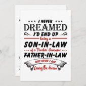 Ik had nooit gedacht dat ik uiteindelijk een schoo save the date (Voorkant / Achterkant)