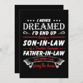 Ik had nooit gedacht dat ik uiteindelijk een schoo save the date (Voorkant / Achterkant)