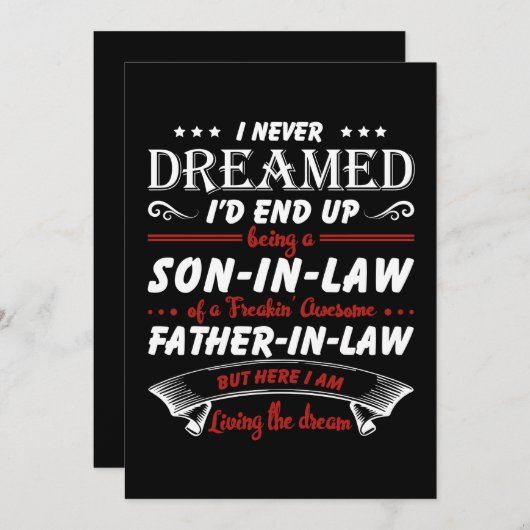 Ik had nooit gedacht dat ik uiteindelijk een schoo save the date (Voorkant / Achterkant)