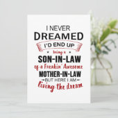 Ik had nooit gedacht dat ik uiteindelijk een schoo save the date (Staand voorkant)