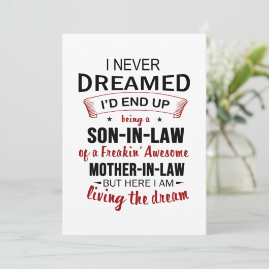 Ik had nooit gedacht dat ik uiteindelijk een schoo save the date (Staand voorkant)