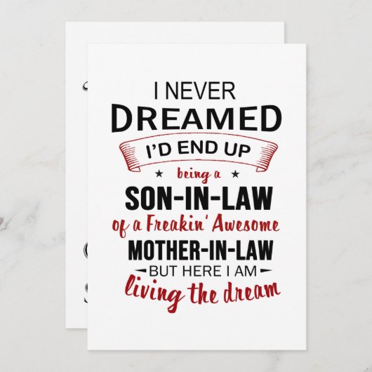 Ik had nooit gedacht dat ik uiteindelijk een schoo save the date (Voorkant / Achterkant)