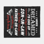 Ik had nooit gedacht dat ik uiteindelijk een zoon  fleece deken (Voorkant (Horizontaal))