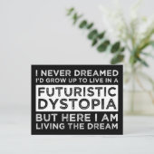 Ik had nooit gedacht dat ik zou opgroeien om in ee briefkaart (Staand voorkant)