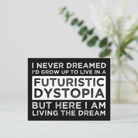 Ik had nooit gedacht dat ik zou opgroeien om in ee briefkaart (Staand voorkant)