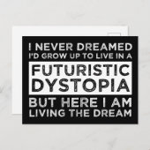 Ik had nooit gedacht dat ik zou opgroeien om in ee briefkaart (Voorkant / Achterkant)