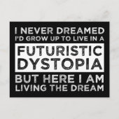 Ik had nooit gedacht dat ik zou opgroeien om in ee briefkaart (Voorkant)