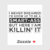 Ik had nooit gedacht dat ik zou opgroeien tot een sticker (Vel)