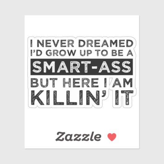 Ik had nooit gedacht dat ik zou opgroeien tot een sticker (Vel)