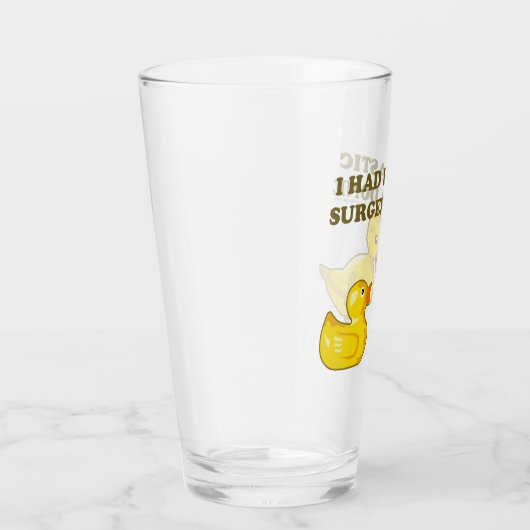 Ik had plastische chirurgie gedaan glas (Rechts)