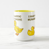 Ik had plastische chirurgie gedaan mok (Midden)