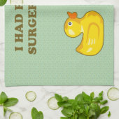 Ik had plastische chirurgie gedaan theedoek (Gevouwen)