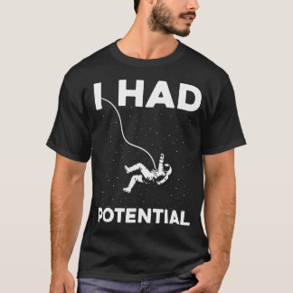 Ik Had Potentieel Grappige Astronaut Sarcasme Mini T-shirt