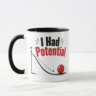 Ik Had Potentiële Natuurkunde Humor Mok