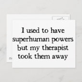 Ik had superkrachten briefkaart (Voorkant / Achterkant)