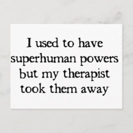 Ik had superkrachten briefkaart