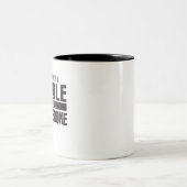 Ik had vroeger een handvat op het leven, maar het  tweekleurige koffiemok (Center)