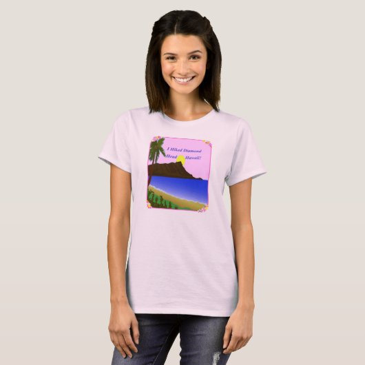 Ik haiked Diamond Head Hawaii T-shirt (Voorkant volledig)