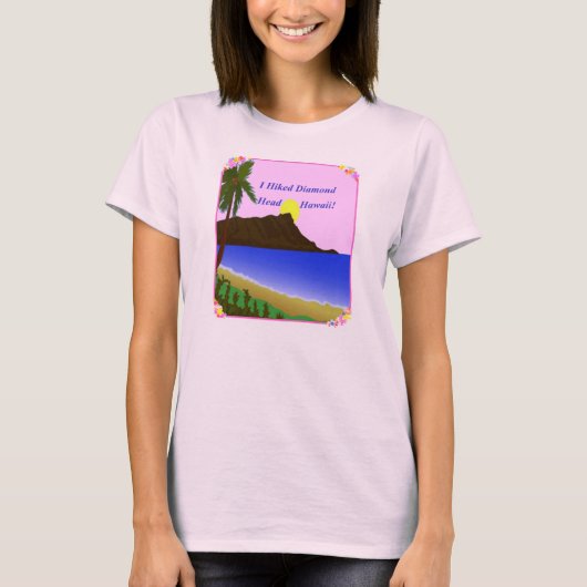 Ik haiked Diamond Head Hawaii T-shirt (Voorkant)