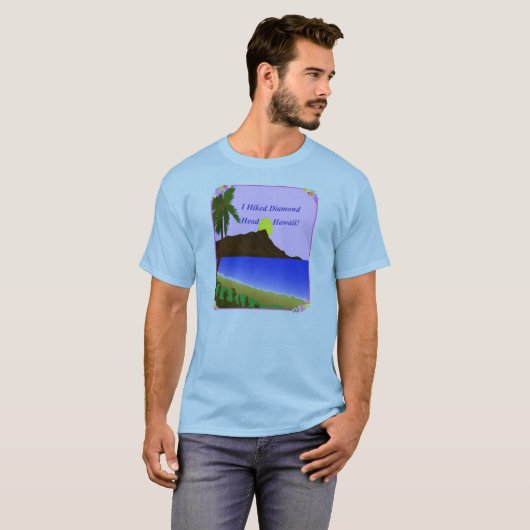 Ik haiked Diamond Head Hawaii T-shirt (Voorkant volledig)