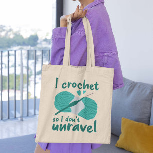 Ik hak door zodat ik niet ontravel tote bag