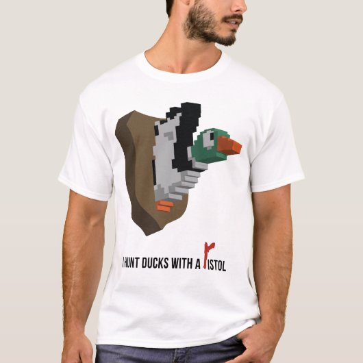 Ik hak Ducks met een pomp. T-shirt (Voorkant)