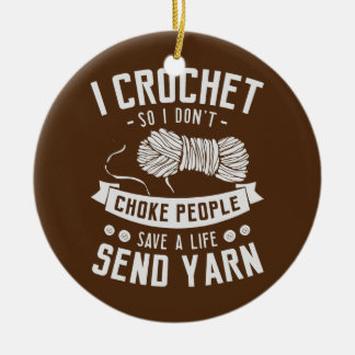 Ik hak om mensen niet te stikken om een leven te r keramisch ornament