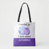 Ik hak zodat ik geen citaat ontrafel tote bag (Voorkant)