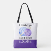 Ik hak zodat ik geen citaat ontrafel tote bag (Achterkant)