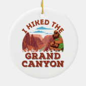 Ik hakte de Grand Canyon Keramisch Ornament (Achterkant)