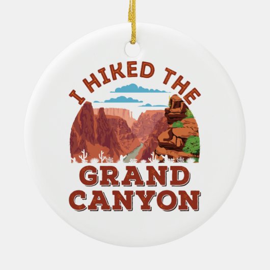 Ik hakte de Grand Canyon Keramisch Ornament (Achterkant)