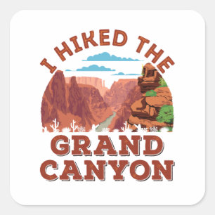 Ik hakte de Grand Canyon Vierkante Sticker