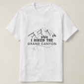 ik hakte de grote canyon grappig aan het wandelen t-shirt (Design voorkant)