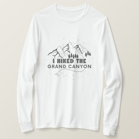 ik hakte de grote canyon grappig aan het wandelen t-shirt (Design voorkant)