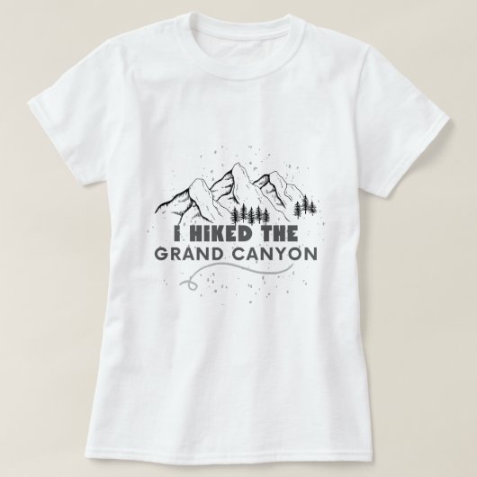 ik hakte de grote canyon grappig aan het wandelen t-shirt (Design voorkant)