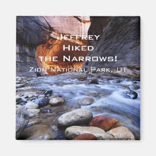 Ik hakte de Narrows, Zion National Park, Magnet