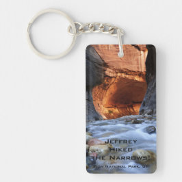 Ik hakte de Narrows Zion National Park Sleutelhang Sleutelhanger