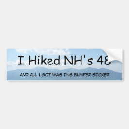 Ik hakte NH's 48. Bumpersticker