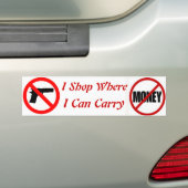 Ik handel waar ik kan vervoeren bumpersticker (Op auto)